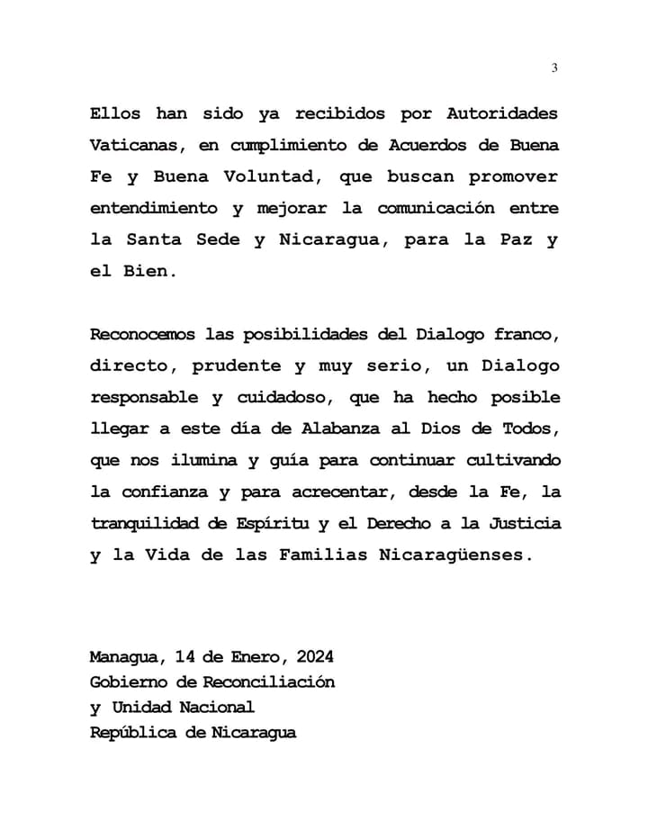 partigiana_'s tweet photo. Que descaro, la dictadura exilió a nuestros pastores y con un vocabulario muy "cristiano" agradece al Santo Papa. https://t.co/Xpv4gIeuWg