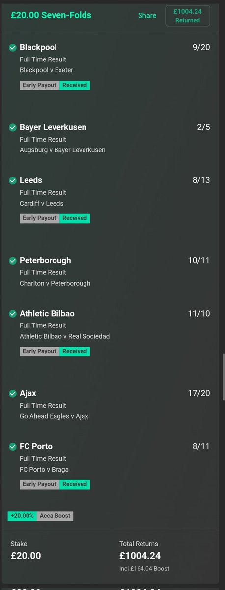 10_markets's tweet photo. @TFGOALSTIPSTER And he does it yet again. Wins like this never get boring. Thanks yet again 🔥🔥🔥👍👍 https://t.co/4vSH78nbLM