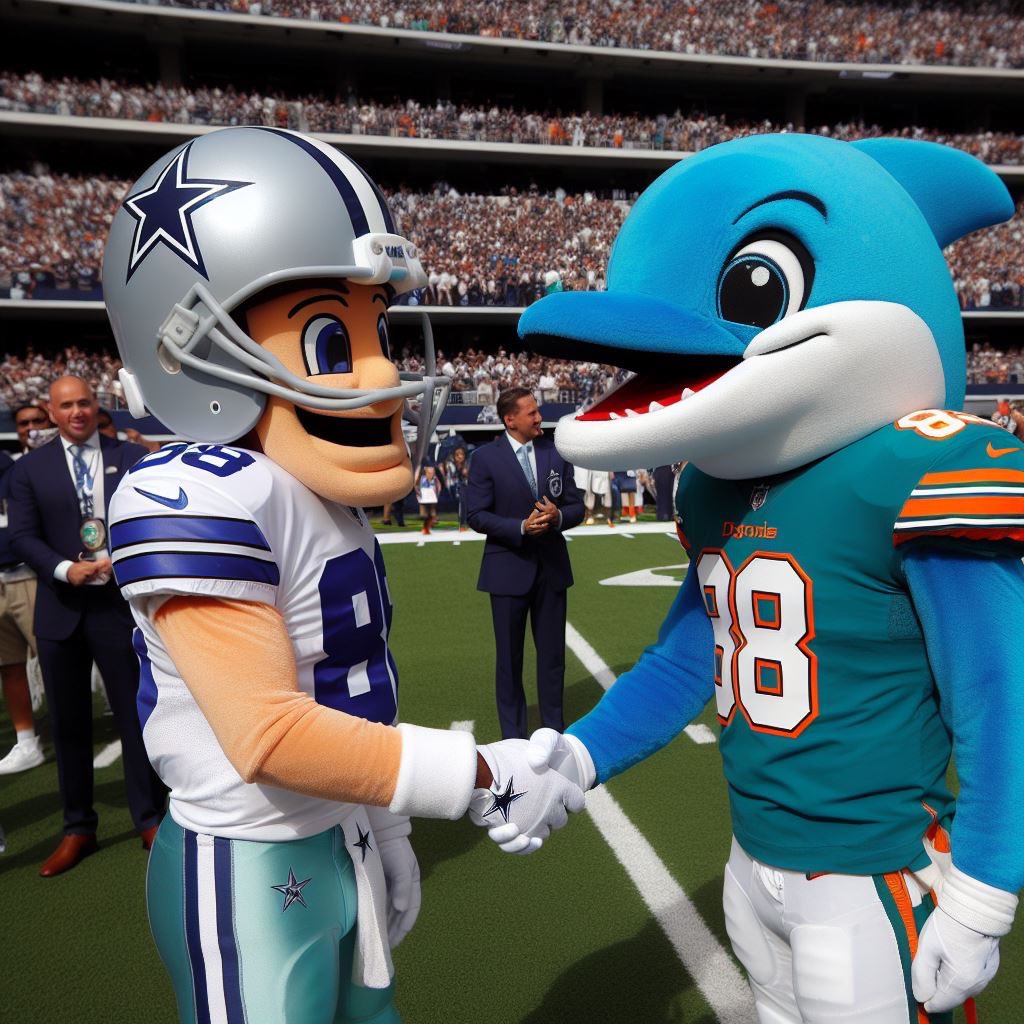 Dallas Cowboys                  Miami Dolphins

              Getting their fans hopes up 
                just to shit in their faces