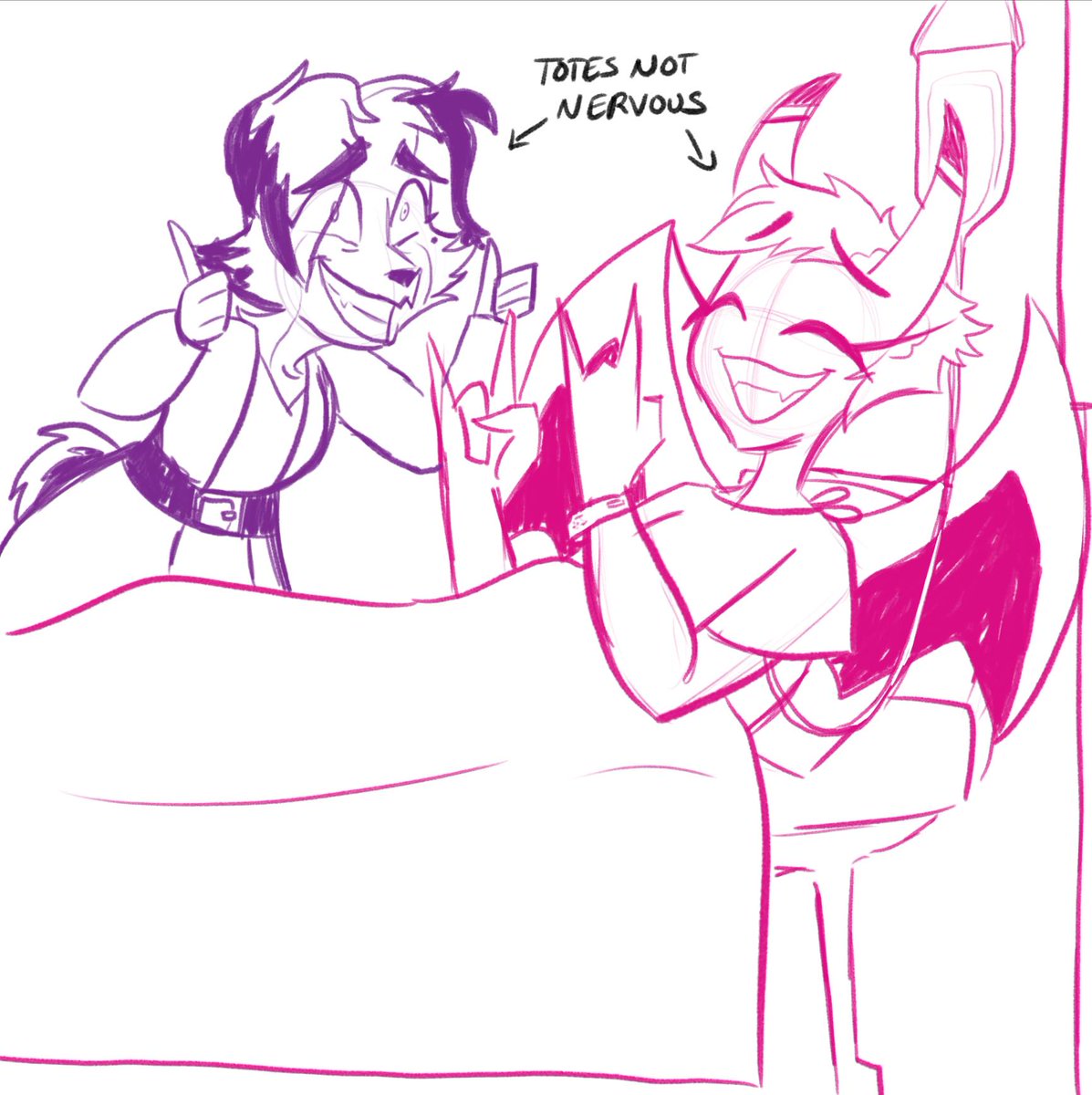 GeekLikeAGirl's tweet photo. Due to Evelyn going into major surgery this morning, we will be slow to post this week. But believe me when I say that I will be stress doodling, so get ready for some crazy fun times!
~ Randee
#hellsonas #houndsona #succubi #hellhound #sick #surgery #stressdoodling https://t.co/GljLx0ypLq