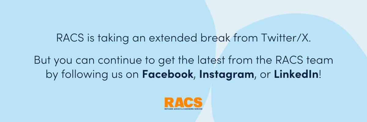 We've made the decision to no longer actively update or monitor our Twitter/X account. Keep up to date with RACS's work and advocacy on our other channels: 🧡Facebook: facebook.com/RACSaustralia 🧡Instagram: instagram.com/racsaustralia/ 🧡LinkedIn: au.linkedin.com/company/racsau…