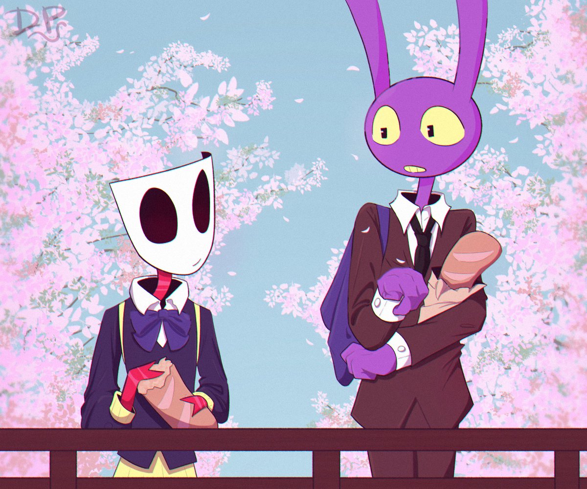 dumbPython's tweet photo. Koe no Katachi 🎭🐰 
#TADC #TheAmazingDigitalCircus #gangle #jax #ribbun #Jaxxgangle #Ganglexjax https://t.co/xvrKGZ26a9