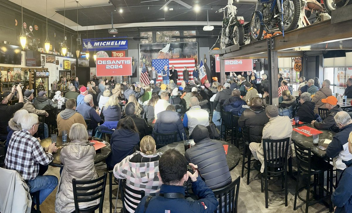 Packed House in Cedar Rapids!! @RonDeSantis supporters are ready to go to caucus!