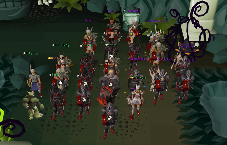 smithy533's tweet photo. The past year has lead to this moment 2k Cms completed finishing up with a clan mass for the last raid @EthosPvM you all rock <3 https://t.co/Nl6aqCooQE