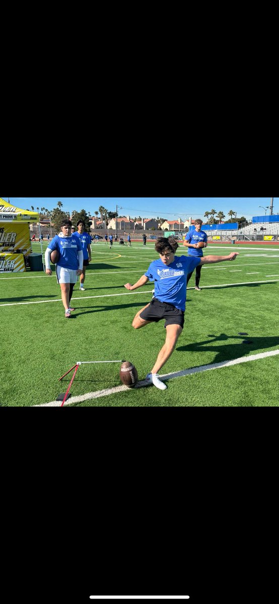 jesusvilchis82's tweet photo. Amazing experience this weekend in Vegas competing nationally! I advanced to the field goal finals. Thank you, @Chris_Sailer, for hosting an amazing camp. Here are some balls from this weekend. @CNendick25 @LZHSFootball @lzhsathletics https://t.co/canhFXrOgQ