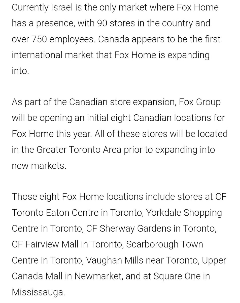 drghadasasa's tweet photo. In case you needed more proof Canada is extremely Zionist, Fox Home is an Israeli franchise founded in 2010. As of 2023, "Canada" is the first international market it expanded to, opening 8 stores here. Brands closely linked to Fox Home are Nike, Laline & Mango. #Boycott #FoxHome https://t.co/nLkJ6jvreO