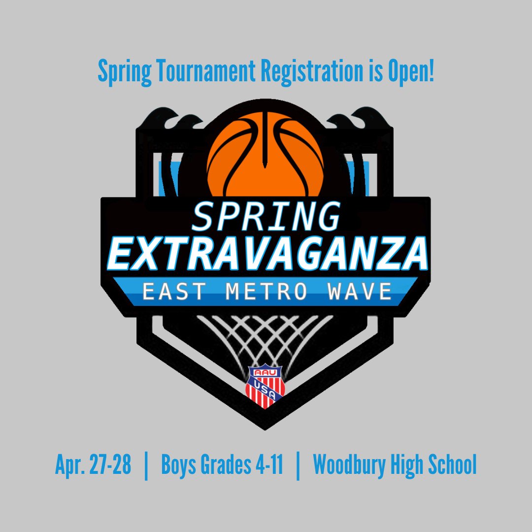 Registration is open for the Spring Extravaganza! Register here: l8r.it/wDku

#basketball #youthbasketball #aaubasketball #girlsbasketball #boysbasketball #bball #basketballtournament