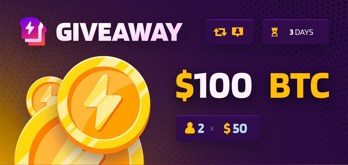 FreeWinscom's tweet image. 🪙$100 #btc    #Giveaway 🪙

🍞How to enter : 

✅Follow @HypeBread 
✅Like &amp;amp; Retweet
✅Like &amp;amp; Retweet the pinned tweet 📌

2 winners will be picked in 3 days, goodluck!