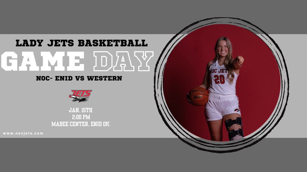 GAME DAY , GAME DAY

🚨 Time change 🚨 

🆚 Western Oklahoma
📅 Jan 15th, 2024
📍 NOC-Enid, Mabee Center
⏰ 2:00PM