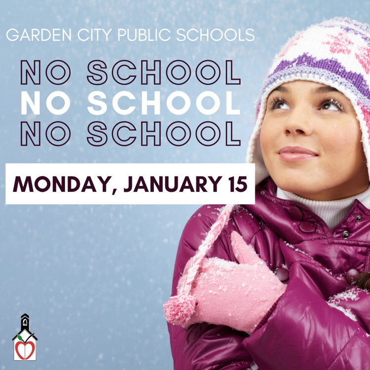 USD457's tweet photo. Due to forecasted extreme windchill temperatures, there will be NO SCHOOL on Monday, January 15th for Garden City Public Schools.

Stay warm! https://t.co/eKD0hNHOWi