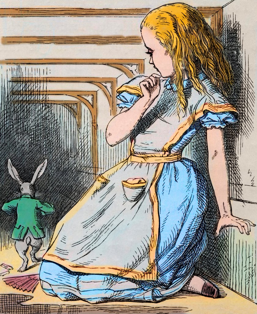 “Alice: How long is forever? White Rabbit: Sometimes, just one second.” ― Lewis Carroll, who died #OTD in 1898 (illustration by John Tenniel)