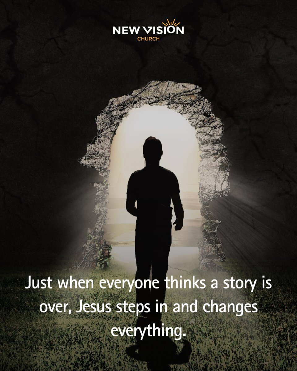 Closed chapters don't define us. With Jesus, every ending becomes a gateway to a new beginning. Share a moment when Jesus stepped into your story and changed everything.

#NewVisionFamily #TeamJesus #NewBeginnings #JesusChangesEverything