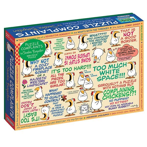 Touting itself as “the worst puzzle in the world” and the “epitome of lazy puzzle design,” this hilarious 500-piece jigsaw puzzle makes a memorable gift, especially for those who dislike puzzles! Shop Now: bit.ly/3TEf09f #jigsawpuzzles #puzzles