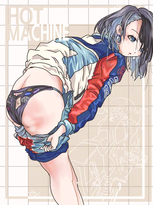 落書き BACK MARK #バイク擬人化