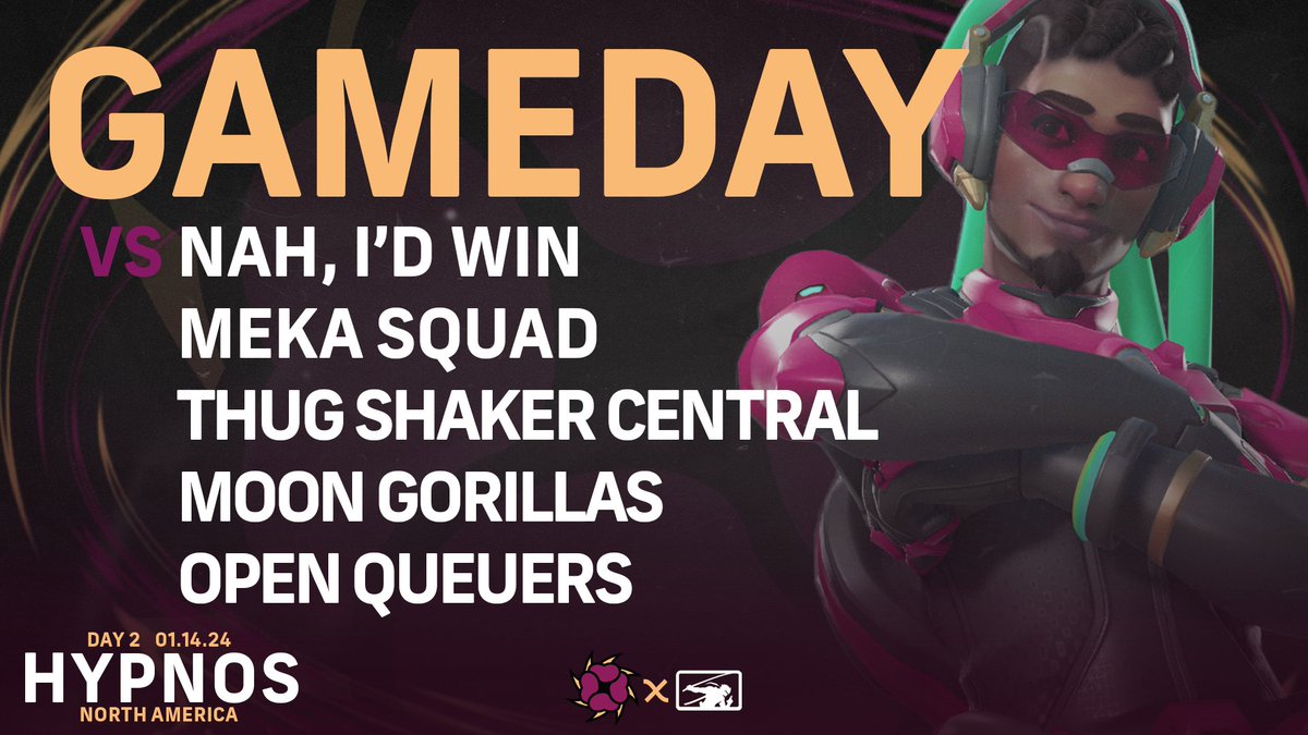 OWHypnos's tweet photo. New day, new deceptions.
Hypnos NA continues the second half of the group stage in their @ConsoleGamingLG Winter GOATS journey!
#GetHypnotized ๐ตโ๐ซ https://t.co/ubOtJlBcts
