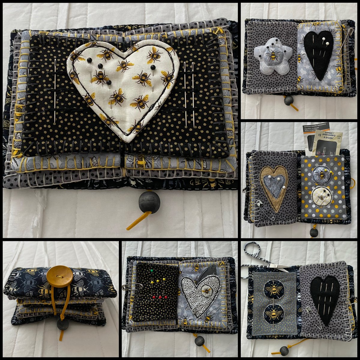 blanimals's tweet photo. #OneOfAKind Needle Book Stitched By Hand 🖤🐝🖤 
More details here 👇
.
https://t.co/k9aYYz1VVe
.
#Blanimals #Handmade #Bee #NeedleBook #Sewing #PrettyOrganization https://t.co/x7bWAC5PRl