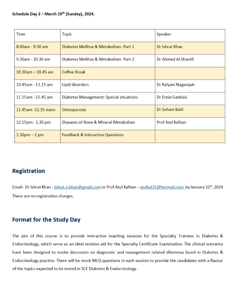 Atul Kalhan (@atulkalhan) on Twitter photo Sharing the flyer for the 7th SCE Endocrinology course on March 9th & 10th at Royal Glamorgan Hospital. Last date to register: January 31st. <a href="/DrIshratKhan/">Dr Ishrat Khan</a> <a href="/drpunith/">Punith Kempegowda</a> <a href="/Melanie_Nana1/">Melanie Nana</a> @youngdiab <a href="/DiabEndoMeta_WM/">WM Diabetes, Endocrinology & Metabolism</a> @HEIW_NHS <a href="/SAFES_endocrine/">South Asian Federation of Endocrine Societies</a> <a href="/EDEN_Leicester/">EDEN Diabetes Training</a> Sharing the flyer for the 7th SCE Endocrinology course on March 9th & 10th at Royal Glamorgan Hospital. Last date to register: January 31st. <a href="/DrIshratKhan/">Dr Ishrat Khan</a> <a href="/drpunith/">Punith Kempegowda</a> <a href="/Melanie_Nana1/">Melanie Nana</a> @youngdiab <a href="/DiabEndoMeta_WM/">WM Diabetes, Endocrinology & Metabolism</a> @HEIW_NHS <a href="/SAFES_endocrine/">South Asian Federation of Endocrine Societies</a> <a href="/EDEN_Leicester/">EDEN Diabetes Training</a>
