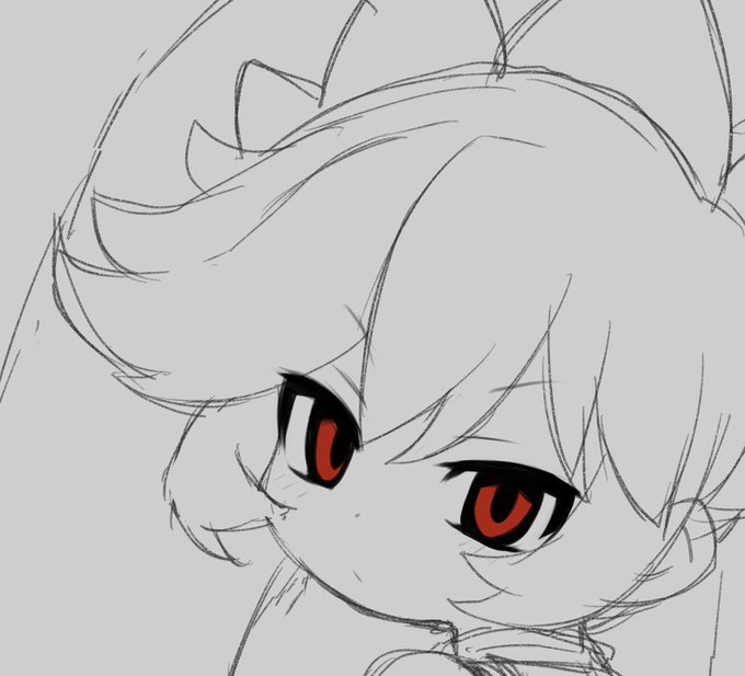 目はラフをそのまま少し整えるだけにした方が清書でこれじゃない事故に遭う率が減る…かも 