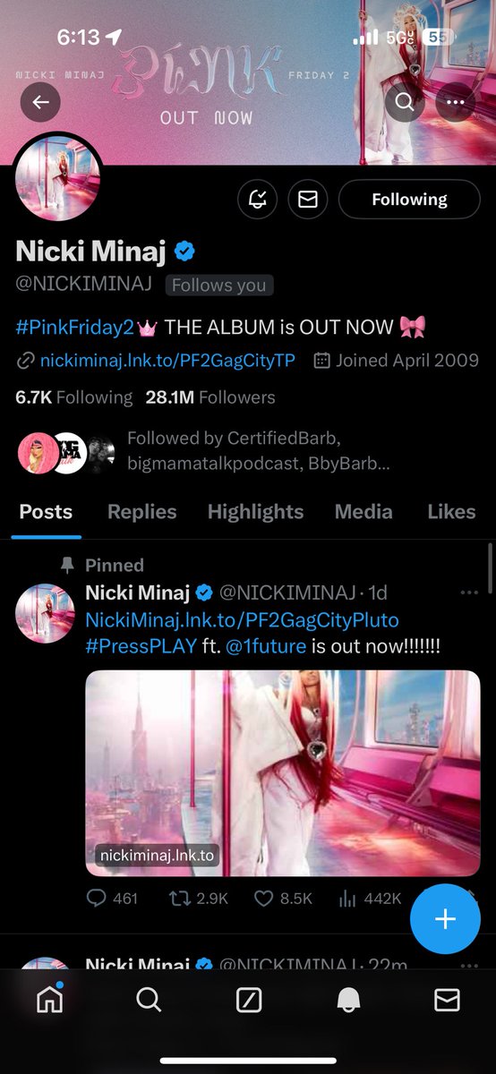 crazedroman's tweet photo. I just got outta work and this is like the best gift ever. I will forever be thankful.  I really do appreciate you and everything you do. @NICKIMINAJ I will cherish this. #PressPlay https://t.co/CXb2bH2lY5