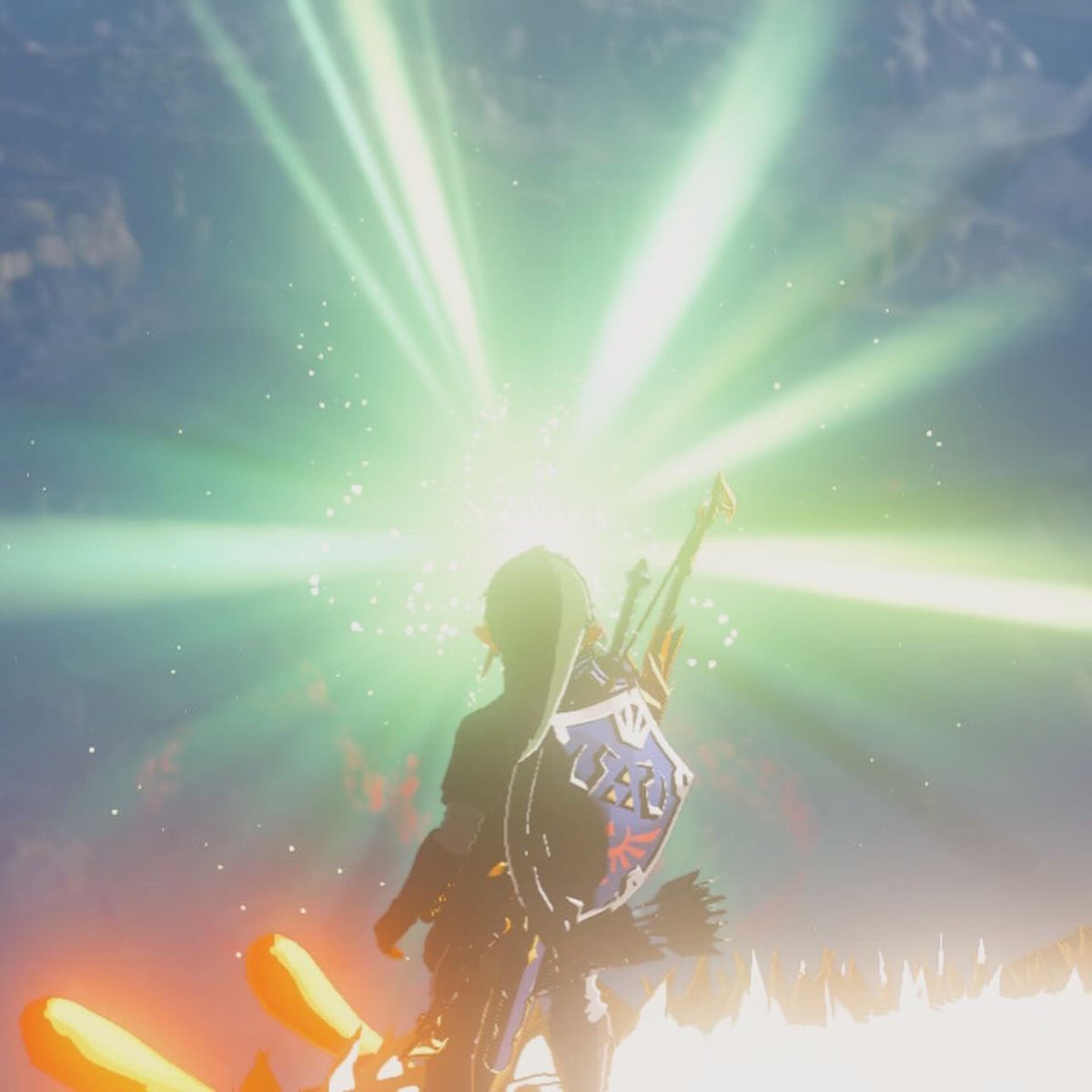 SeanMDoherty's tweet photo. We finished Legend of Zelda: #TearsofTheKingdom! I’d rate it my #2 Zelda behind oot. Absolute masterpiece of a game, and we had a blast over the last almost year playing through it. https://t.co/iICjsXsZgT