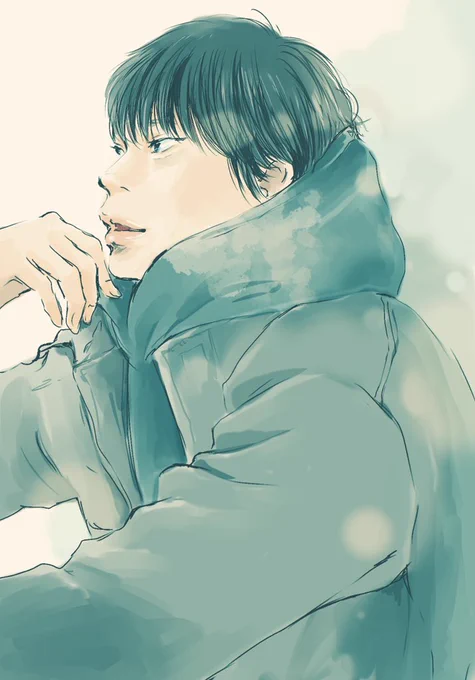 昨日アップした二人のそれぞれの冬の朝まとめ。どうしてもしまさんはこのイメージだよね…ww 