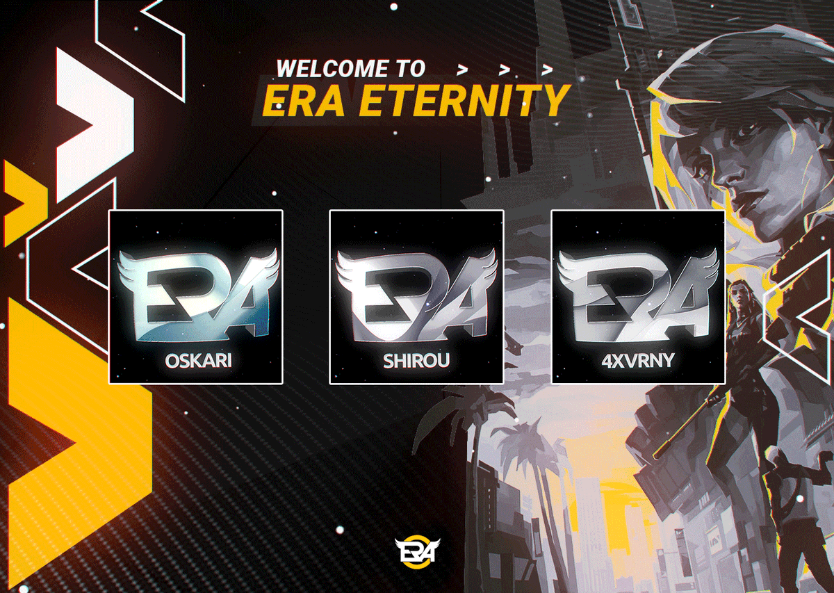 eRaEternities's tweet photo. Welcome our new Valorant members
๐ @oskarifps
๐ @shirouiwnl
๐ @4xvrny
#eRaForEternity https://t.co/hVA9cAkUx4
