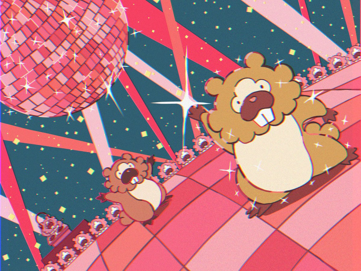 pokemon (creature) no humans sparkle dancing standing stage confetti  illustration images