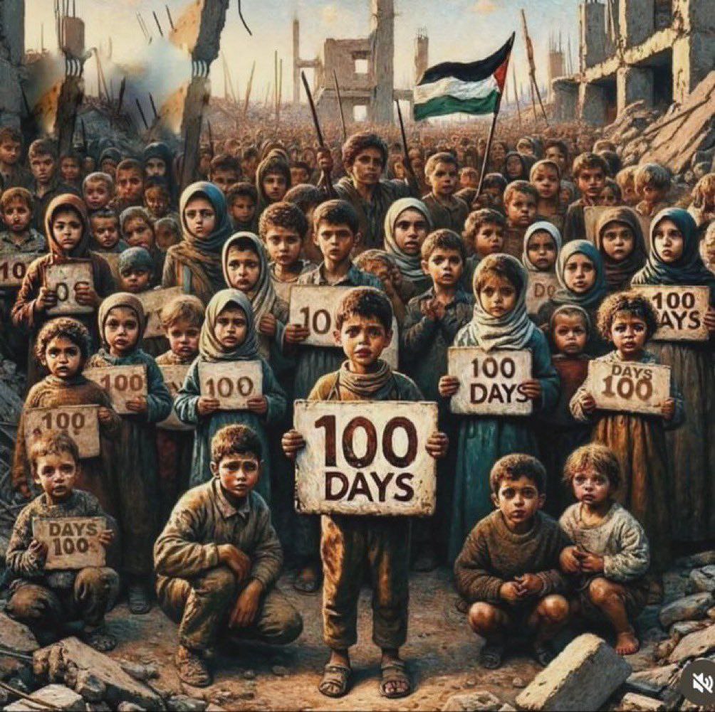 Dünyanın gözü önünde Gazze'deki soykırımın üzerinden 100 gün geçti 🇵🇸💔

#GazaHolocaust #gaza #freepalestine #GazaGeniocide #GazzeDirenişi  #GazaMassacre  #Palestine #GüneyAfrika #SouthAfrica