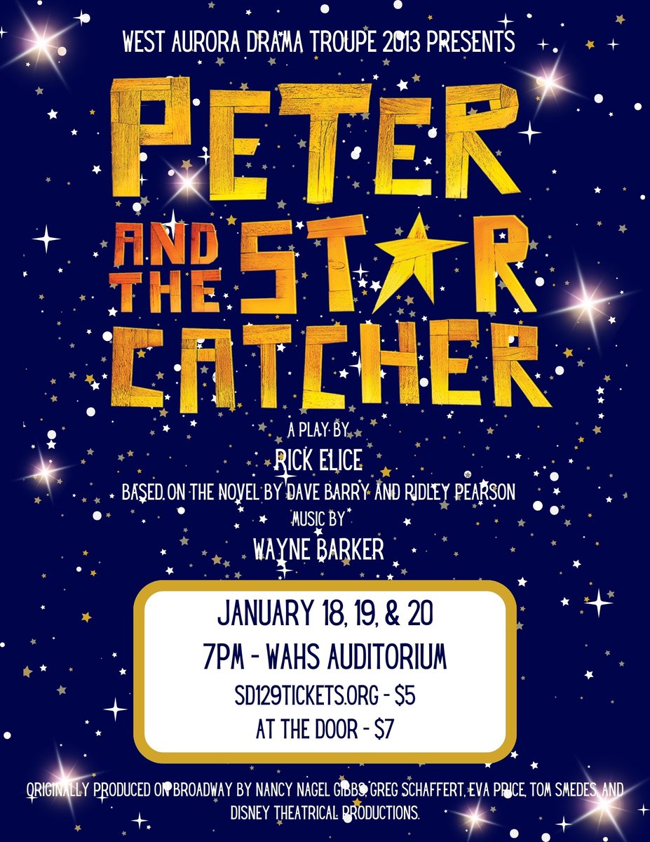 Grab your tickets for Peter and the Starcatcher now at sd129tickets.org! We open THIS WEEK!