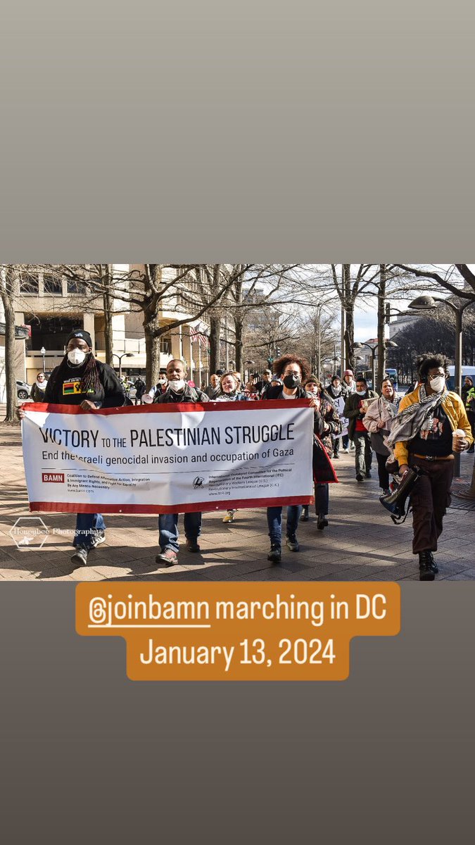 BAMN marching in DC, January 13, 2024. BAMN.com