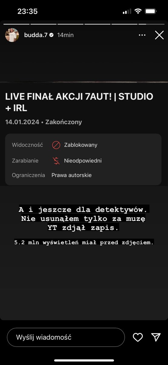 MrEdek_'s tweet photo. Live Buddy zdjęty za prawa autorskie mam nadzieję że ogarną temat i będzie można to sobie obejrzeć #7aut #budda https://t.co/j3mmHX1RSs