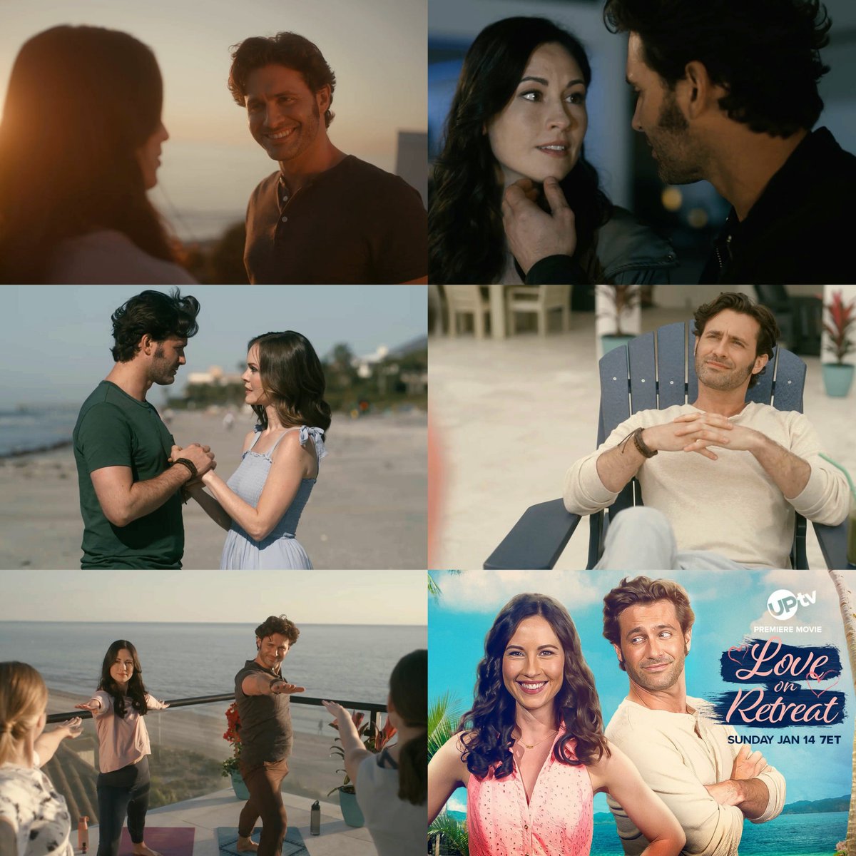 PinkSunsetxo's tweet photo. Love On Retreat starring Ansley Gordon and Jonathan Stoddard premieres on UPTV in 15 minutes 🏝☀️🌅🌠🌌 @Ansleygordon 

📸 UPTV https://t.co/G0Hh4sr8Zn