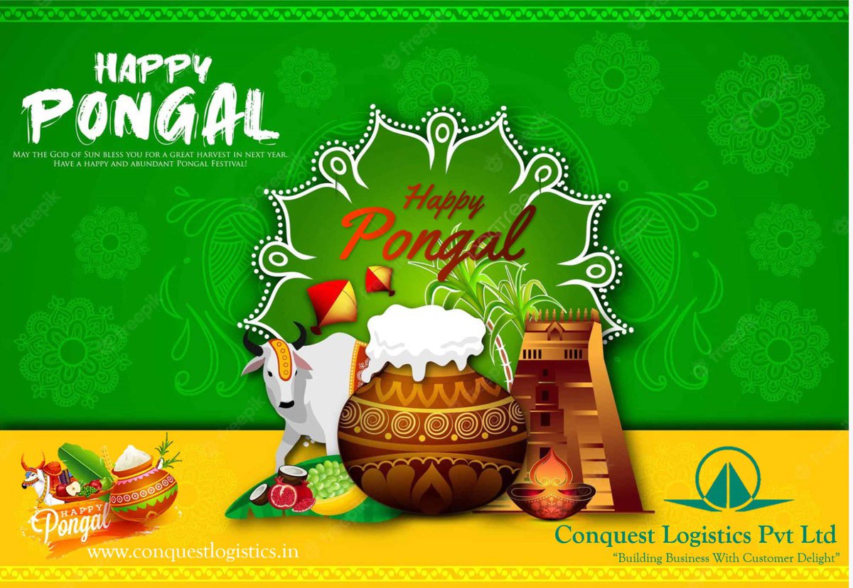 ConquestL2022's tweet photo. May this harvest festival and the sweetness of overflowing milk and sugarcane fill your life with joy and prosperity. Happy Pongal to you and your family.​ #happypongal2024 #clplmumche #export #import #freightforwarding https://t.co/cXR66Dog0W