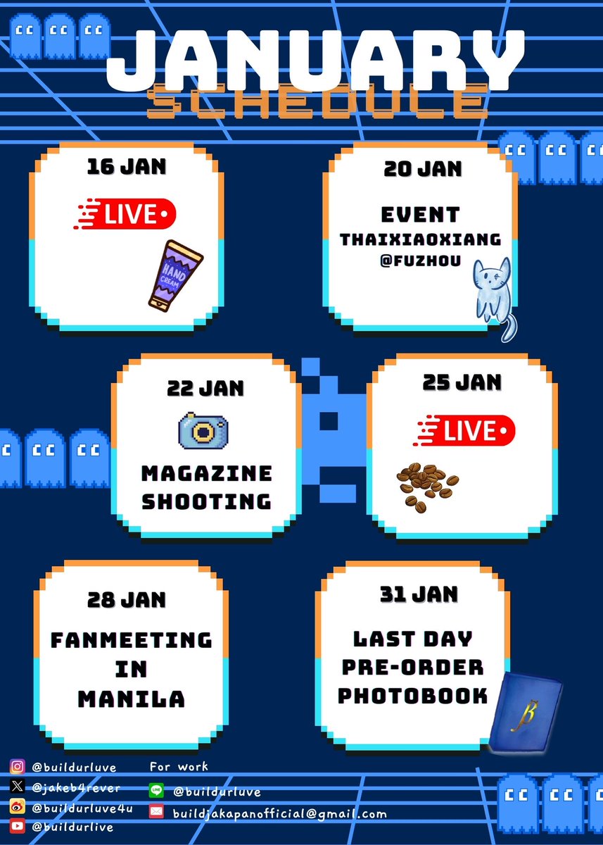 buildyourlove4u's tweet photo. Update ตารางครึ่งเดือนหลังของน้อนบิวเพิ่มเติมค่าาา 💙
ฝากชาวบัวศรีคนสวยที่รักทุกคนติดตาม ✨💫 และสนับสนุนน้อนบิวด้วยนะคะ

แล้วเจอกันฉ่ำๆทั้งเดือนเลยน้าาาาาา 😍😊💪🤟
@JakeB4rever
#BuildJakapan #Beyourluve https://t.co/WICG2wJ4oK