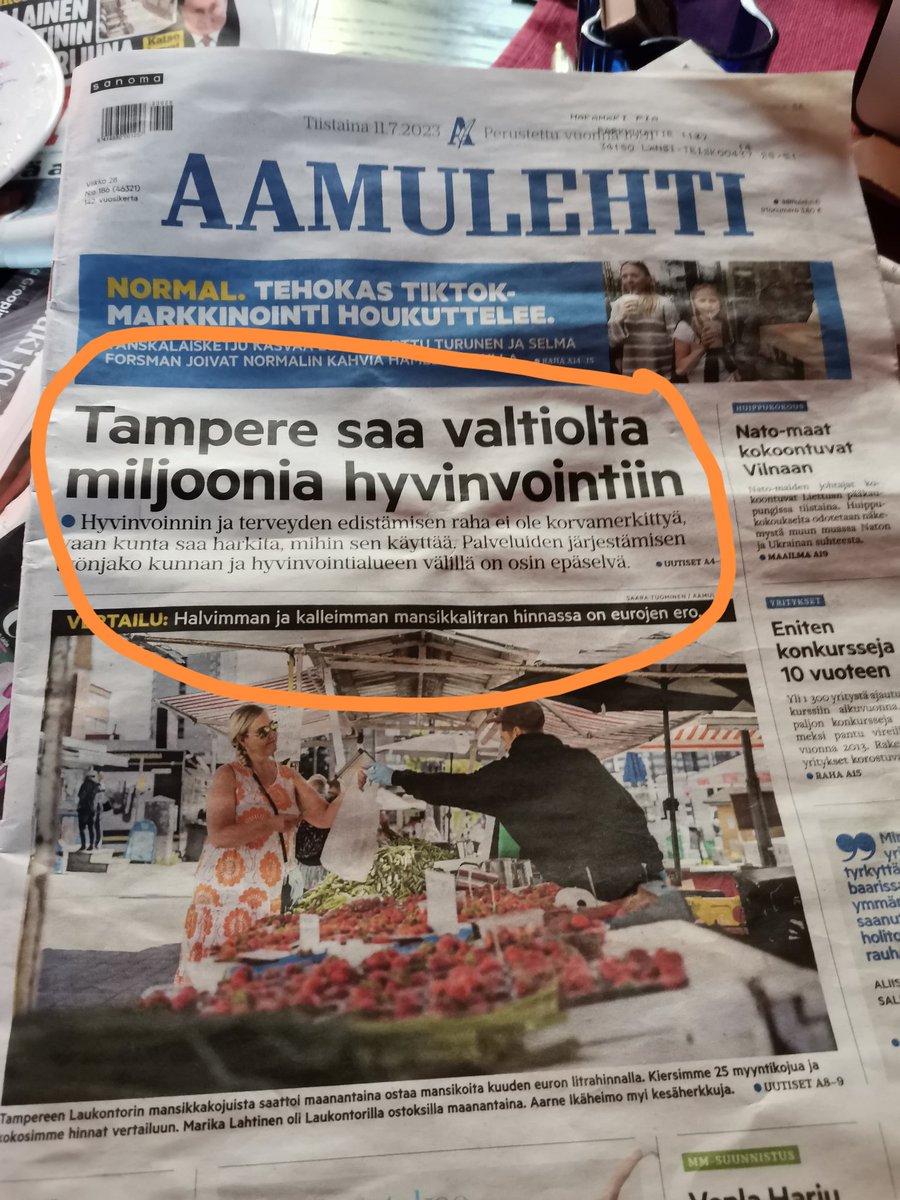 Kesällä oli Aamulehden kannessa varsin innostava otsikko🤗💐🤸‍♀️💯  Nyt pakkasen puremat kollegat  kirjoittavat toisesta näkökulmasta,  ja täyttä asiaa.. 😅👉blogi.thl.fi/nyt-on-aika-sa…
 #kesääkohti #hyvinvointi #koordinaatiokuntoon #leavenoonebehind #healthycities