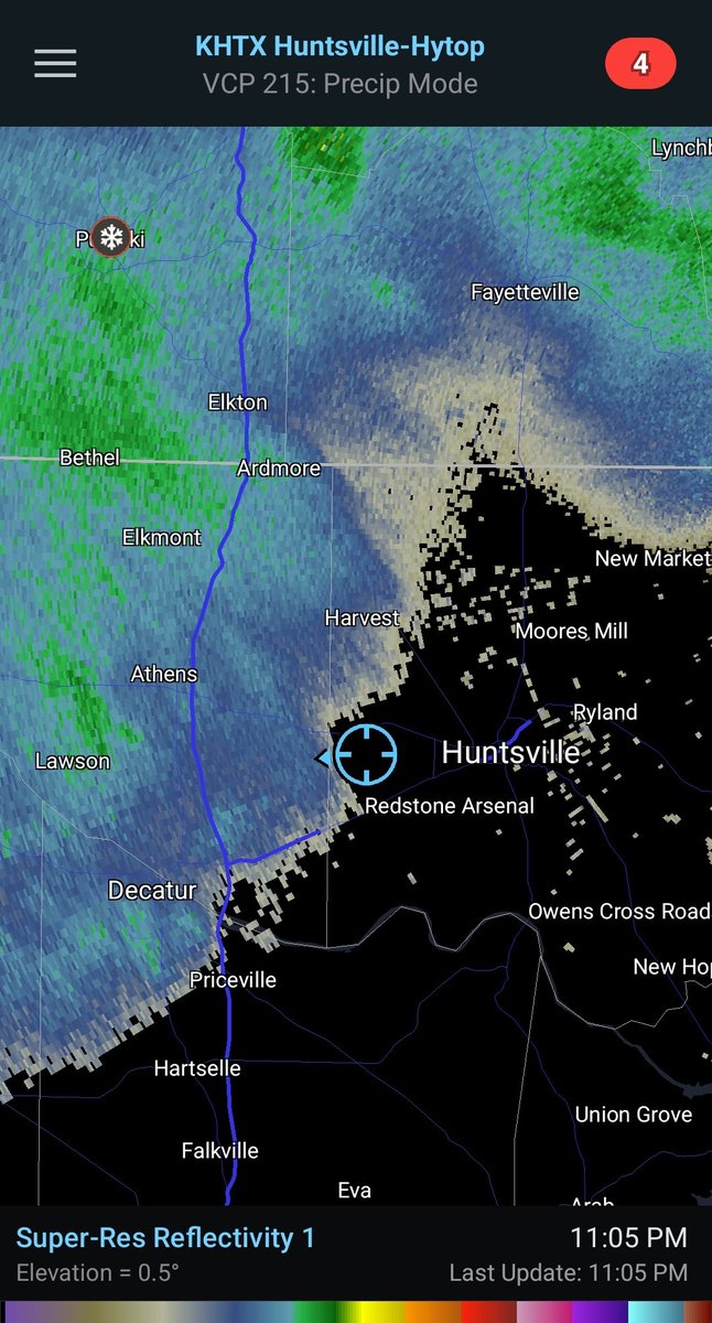 So close yet so far. #snow #hunwx