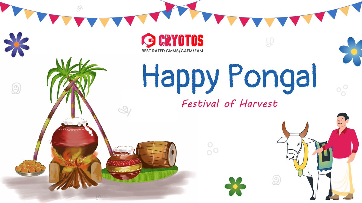 As Pongal arrives, bringing with it a time of joy and prosperity, team Cryotos wishes you days filled with warmth and happiness. May the sweetness of #Pongal and the sun's warmth bring bountiful happiness and prosperity to your lives. #happypongal #pongal2024 #festival #cryotos