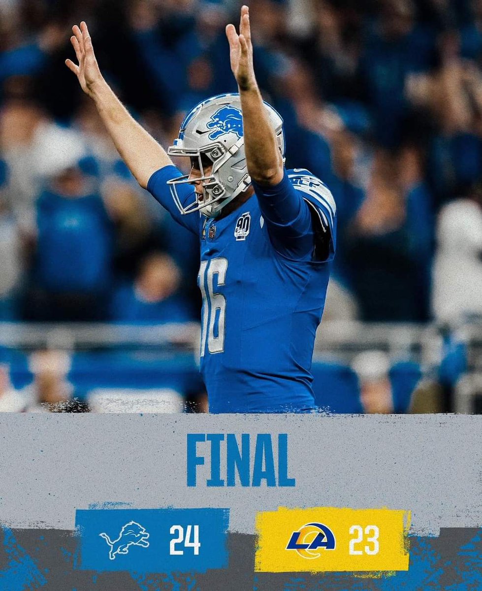 Congratulations @Lions 💙🤍🏈🦁
#DontStopBelieving
I have a very happy hub tonight!!