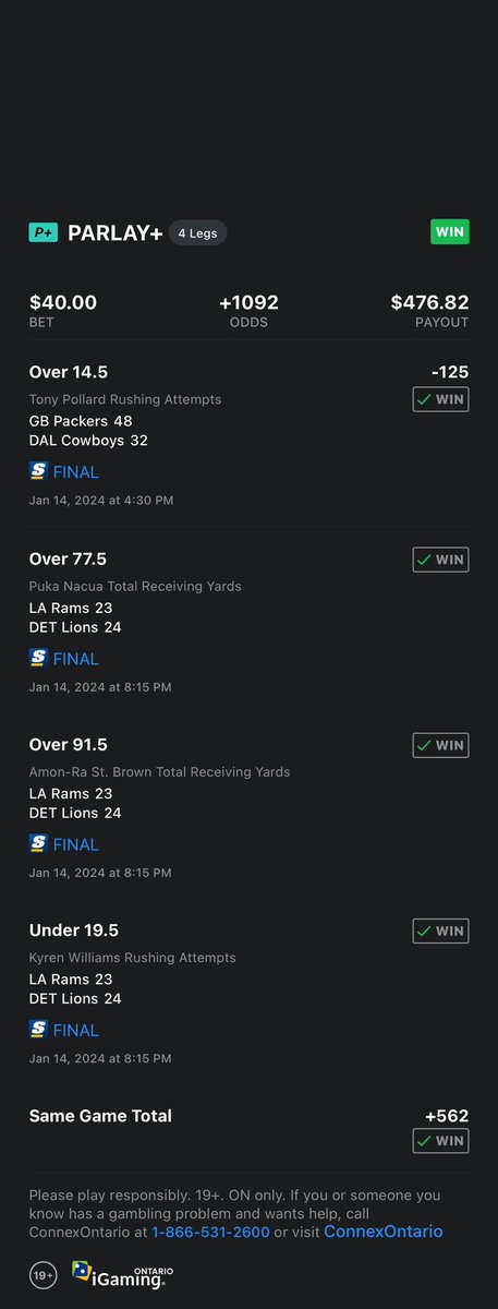 The cowboys might have fucked up my first slip but the second one hit ☺️