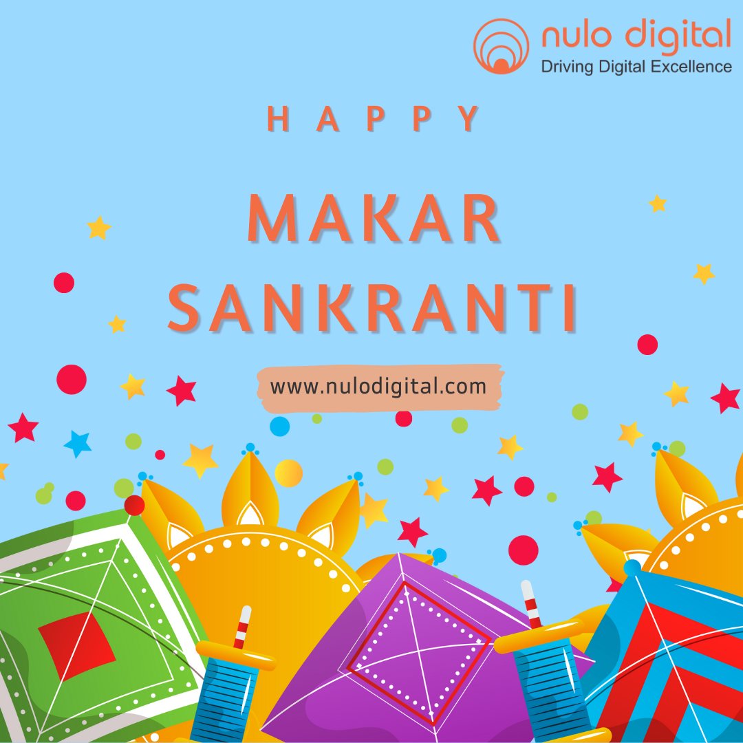 Nulodigital's tweet photo. ๐ช Happy Makar Sankranti from Nulo Digital! ๐ May your life be as vibrant as the kites in the sky and as sweet as til-gul. Wishing you joy and success as you soar high! ๐ชโจ #MakarSankranti #NuloDigital #FestivalOfKites #JoyfulMoments #BlessingsInTheSky #KiteFlying https://t.co/K6D7yNtAJQ