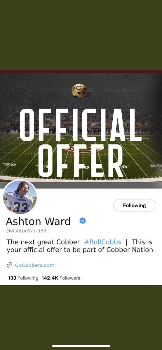 Thank You Concordia for an opportunity to continue my education and play football at a 4 year university !! <a href="/KCBakk31/">Kyle Bakken</a> <a href="/SOAZFootball/">Southern Arizona Football</a>