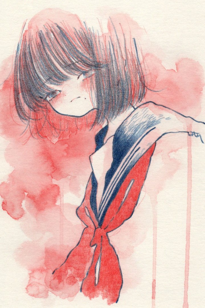 「「思ひ染む」」|watariのイラスト