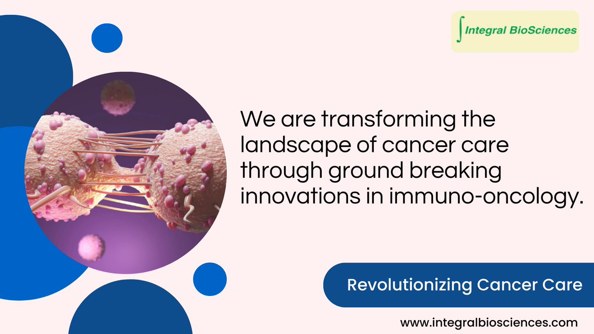 Unlocking the potential of immuno-oncology, Integral Biosciences spearheads revolutionary strides in #cancer care. Redefining possibilities and raising the bar for transformative therapies. Connect with us to learn more about our immuno-oncology #drug discovery capabilities.