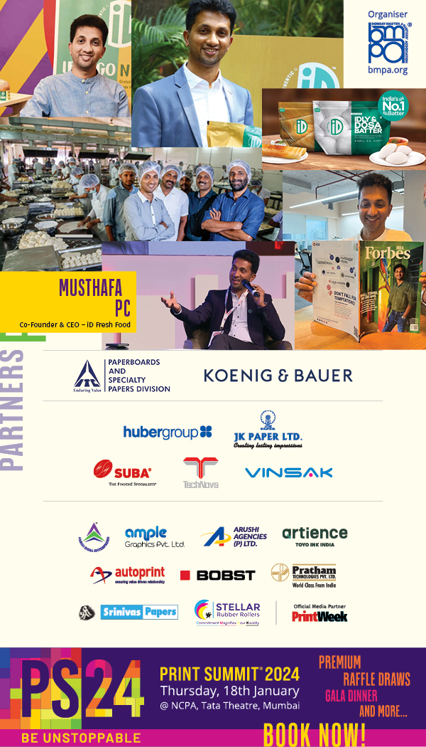 TheBmpa's tweet photo. #ICYMI
@Musthafa_PC
iD Fresh Foods Founder, honored speaker at #PS24 by BMPA. Get inspired by his business expertise. Visit https://t.co/gGyI8uYRA7 to buy tickets. Discounts available, please contact BMPA office. #TeamBMPA #PrintSummit24 https://t.co/6omjyYKn7A