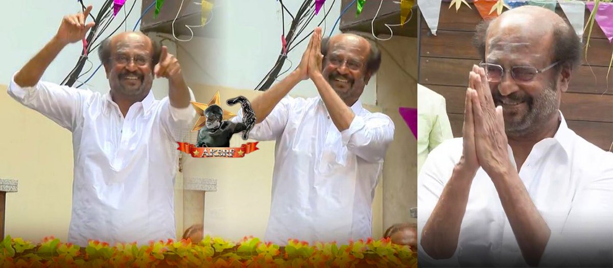 aksrfrajini's tweet photo. What a Dream Come True Moment to See you Thalaivaa.. What a positive Aura.. 📷 #SeeingYou is a Blessing.. on this Special Day!! #HappyPongalThalaivaa  😍🔥🙏🥳@rajinikanth sir.

Superstar Rajinikanth greets his fans and followers on this special day of Pongal at his Residence. https://t.co/vgLwYkGZy0