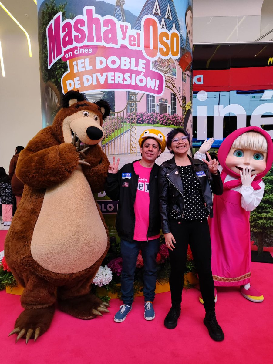 unpluggednewsmx's tweet photo. Hoy vimos la película de #MashaYElOso gracias a nuestros amigos de @CorazonFilms 🐻 ❤️

Cobertura de @FosaUrbana https://t.co/oLJ2sixyVZ