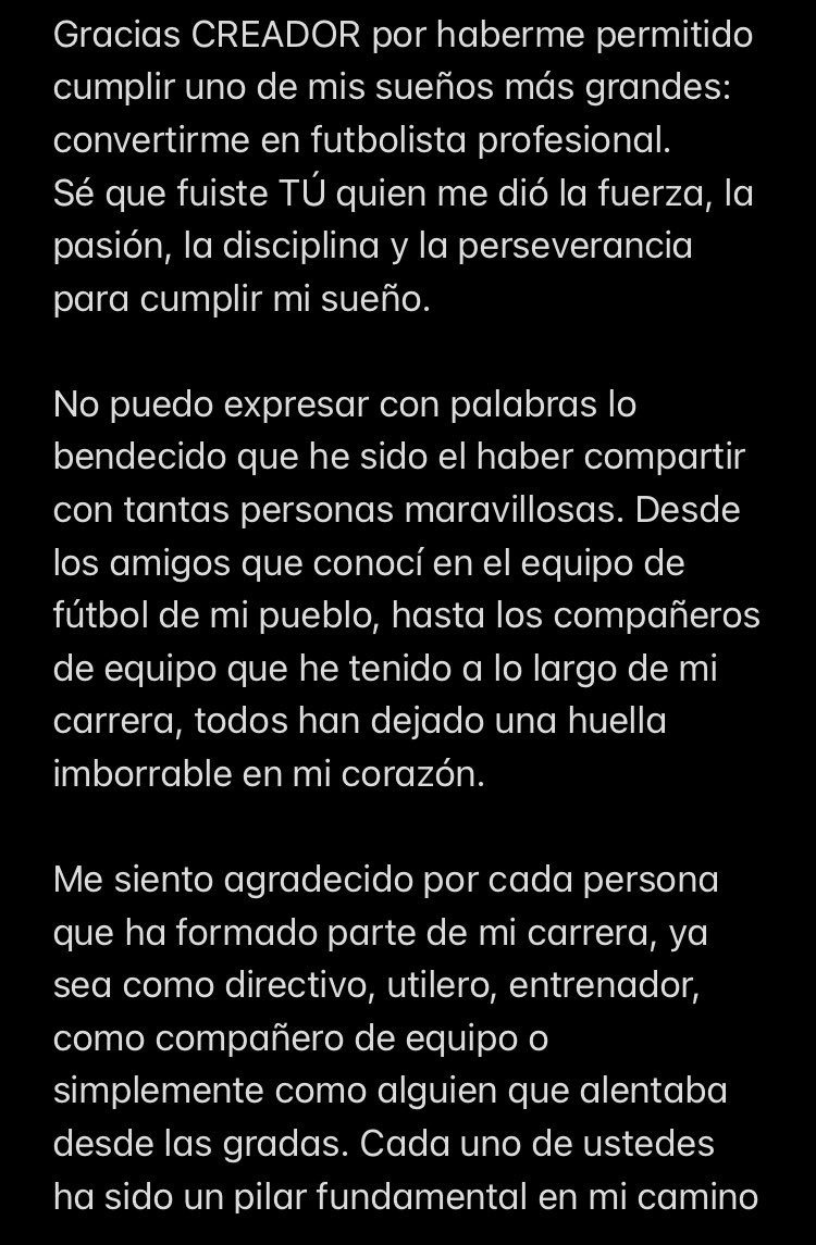 monte5ver's tweet photo. Me despido del campo de juego, pero siempre te llevare en mi corazón⚽️, hasta siempre compañera⚽️.
Gracias SEÑOR por el increíble viaje que me hiciste vivir mediante el fútbol 🙏🏻😊 https://t.co/30KOHdliOt