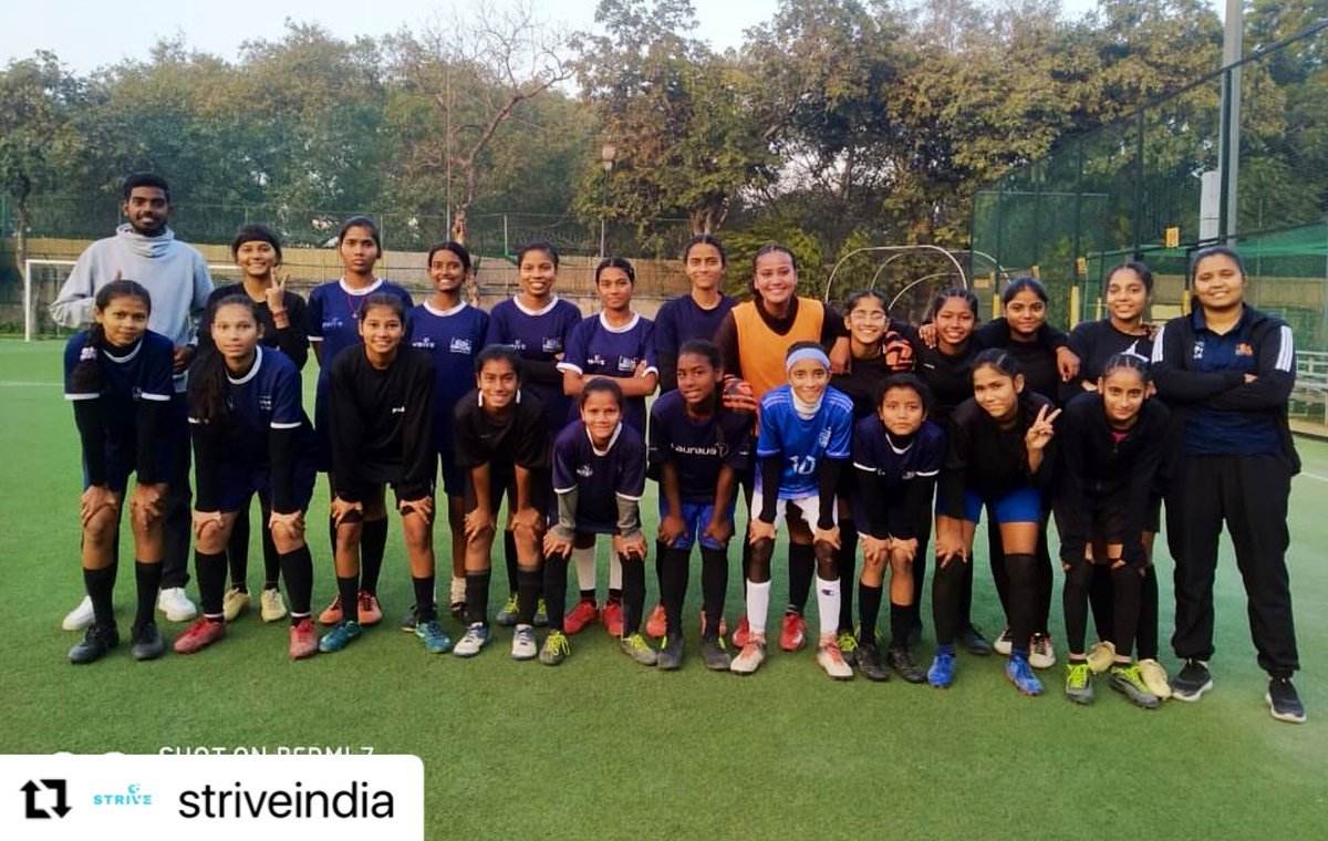 slumsoccer's tweet photo. 6 girls of strive were a part of the team that played a friendly against American Embassy School, New Delhi. The match ended 1-1. It was a great learning experience, well played!
😊👍👏👏
#StriveIndia #football #striveforgreatness https://t.co/vTZSVkWU0F