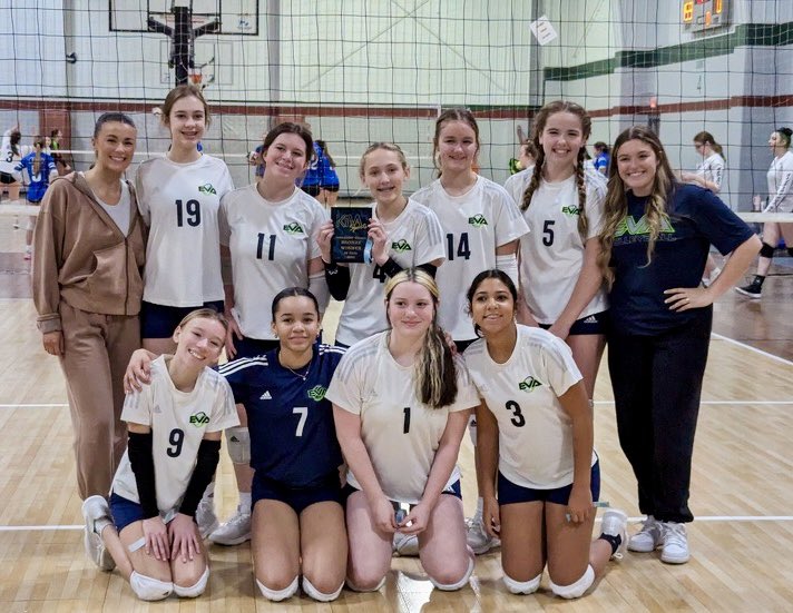 EVA_VBall_KY's tweet photo. Super proud of our EVA teams this weekend. Great kickoff to ‘24. 7 of 12 teams playing in Gold bracket. 4 in Silver bracket and 13-Green winning the bronze bracket. Sky’s the limit! #GoEVA #EVAProud #SeasonHasBegun 💚💙🏐💪🏼 https://t.co/sbHMwOeAWf