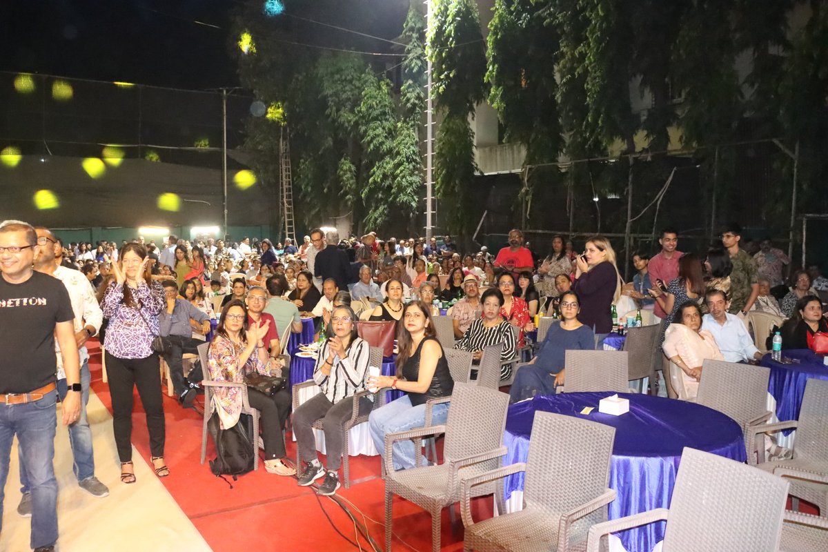 ShelarAshish's tweet photo. The Neighbourhood Winter Festival's much-anticipated celebration concluded at Willingdon Catholic Gymkhana with a dazzling ABBA tribute event. Gratitude to Vandre West residents for their overwhelming response to #NWF23. With your lively participation and support, next year promises to bring even more joy, grandeur, and love. #NWF23